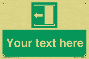 Custom Slide to Open Sign